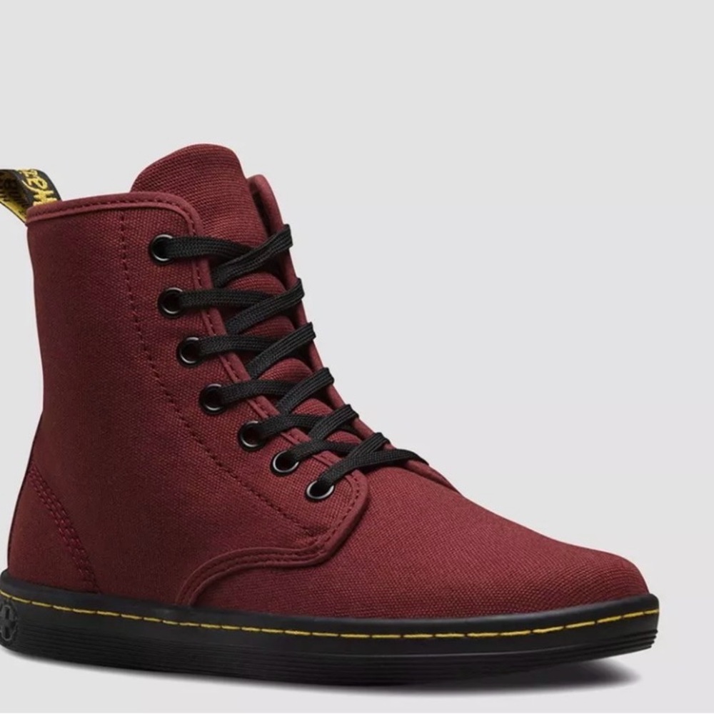 Dr. Marten’s Shoreditch Canvas Sneaker Boot in Cherry Red Size 7